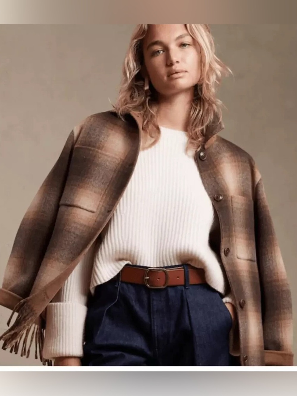 Banana Republic Stella Reversible Shirt Jacket